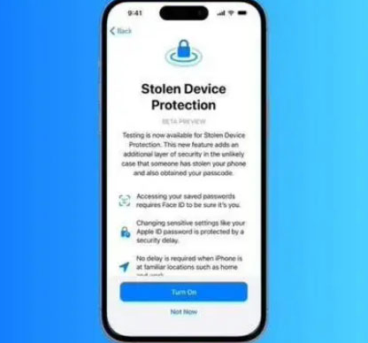 迭部苹果授权维修店分享被盗设备保护功能开启方法 