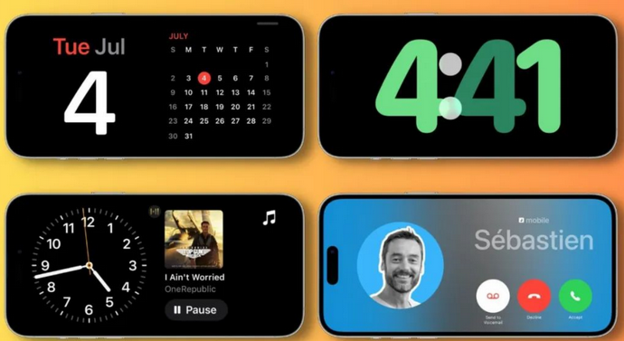 迭部苹果手机维修分享iOS17横屏充电待机显示有什么好处 