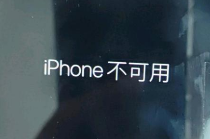 迭部苹果服务网点分享锁屏界面显示“iPhone 不可用”如何解决 